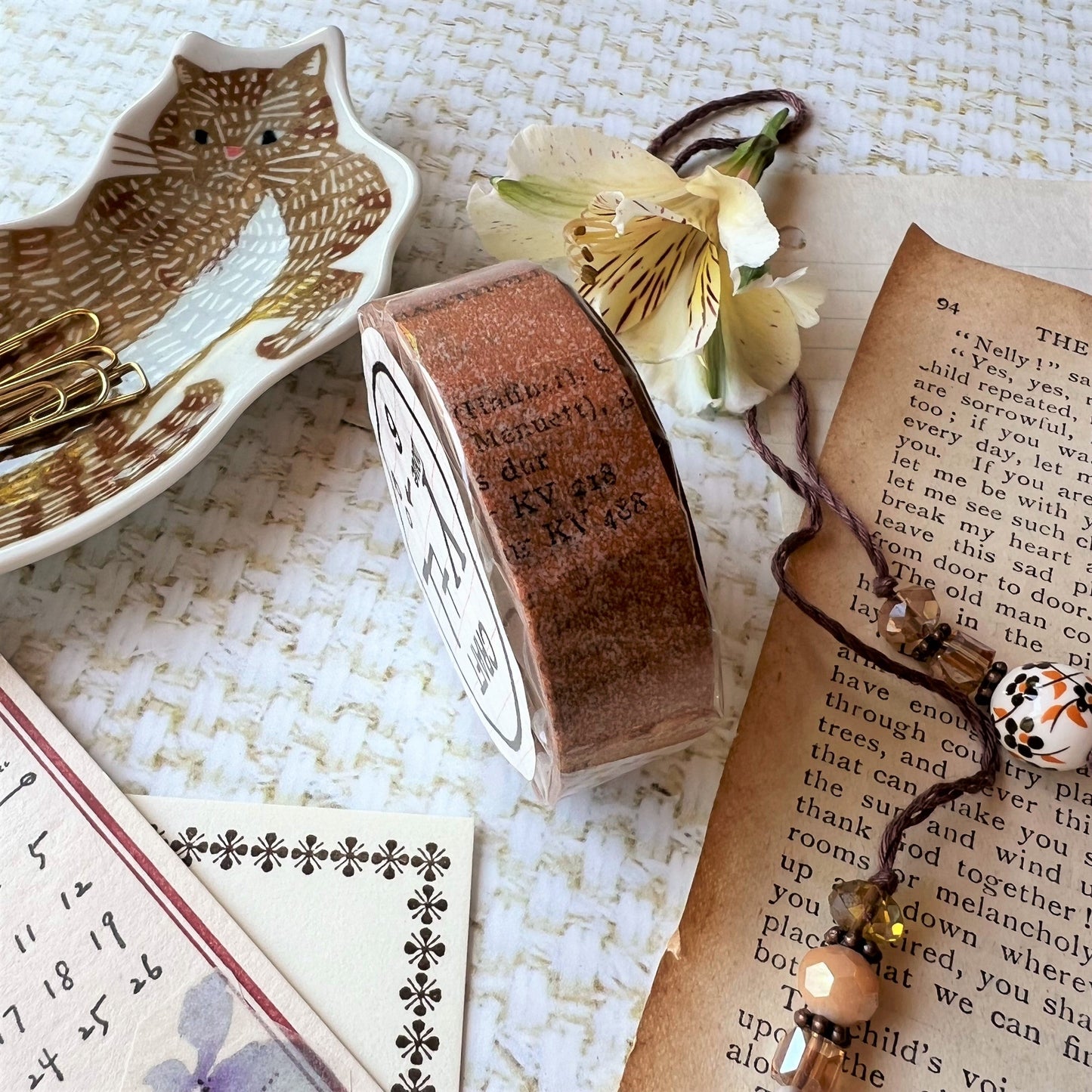 Old Book 15 mm Masking Tapes