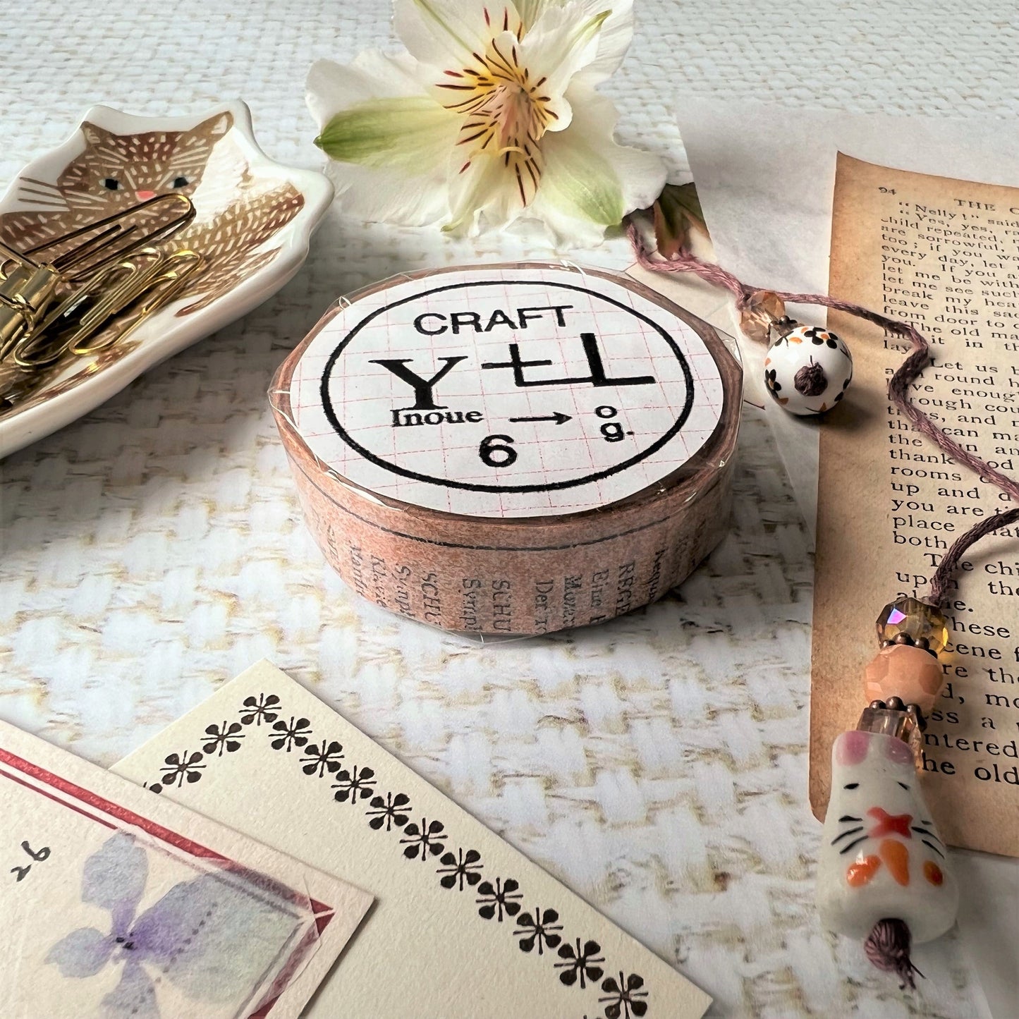 Old Book 15 mm Masking Tapes