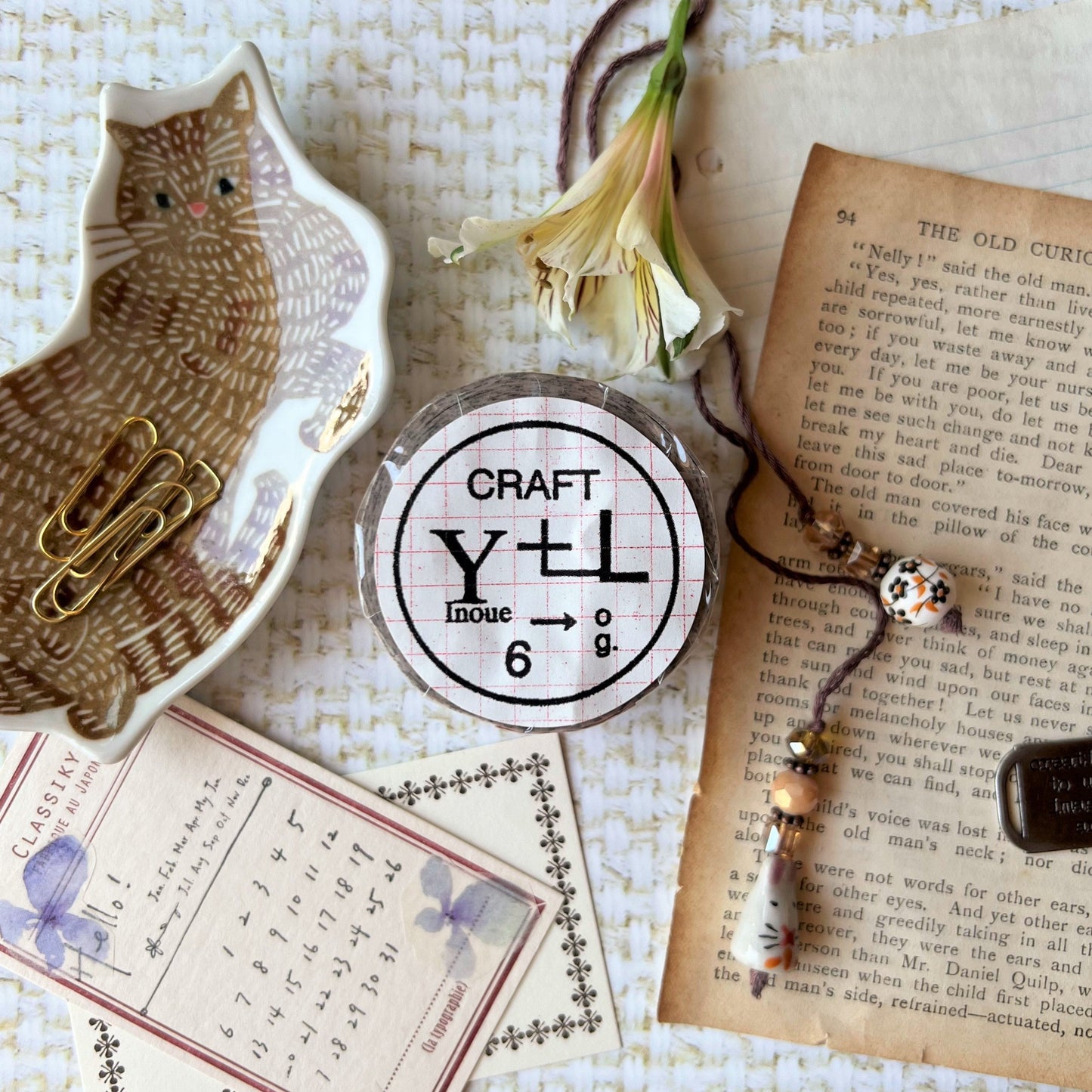 Old Book 10 mm Masking Tape Set