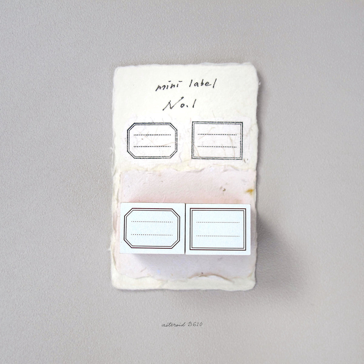 Label Mini 3 Mini Label No.1 – No.3 Rubber Stamp Sets | Stylo Monde