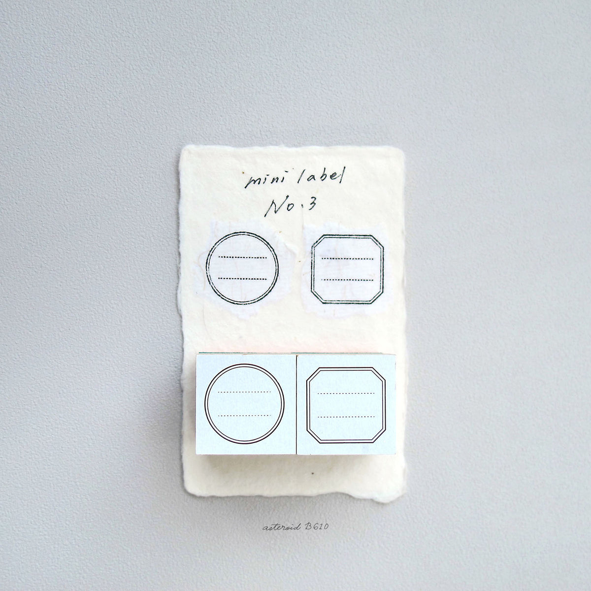 Label Mini 3 Mini Label No.1 – No.3 Rubber Stamp Sets | Stylo Monde