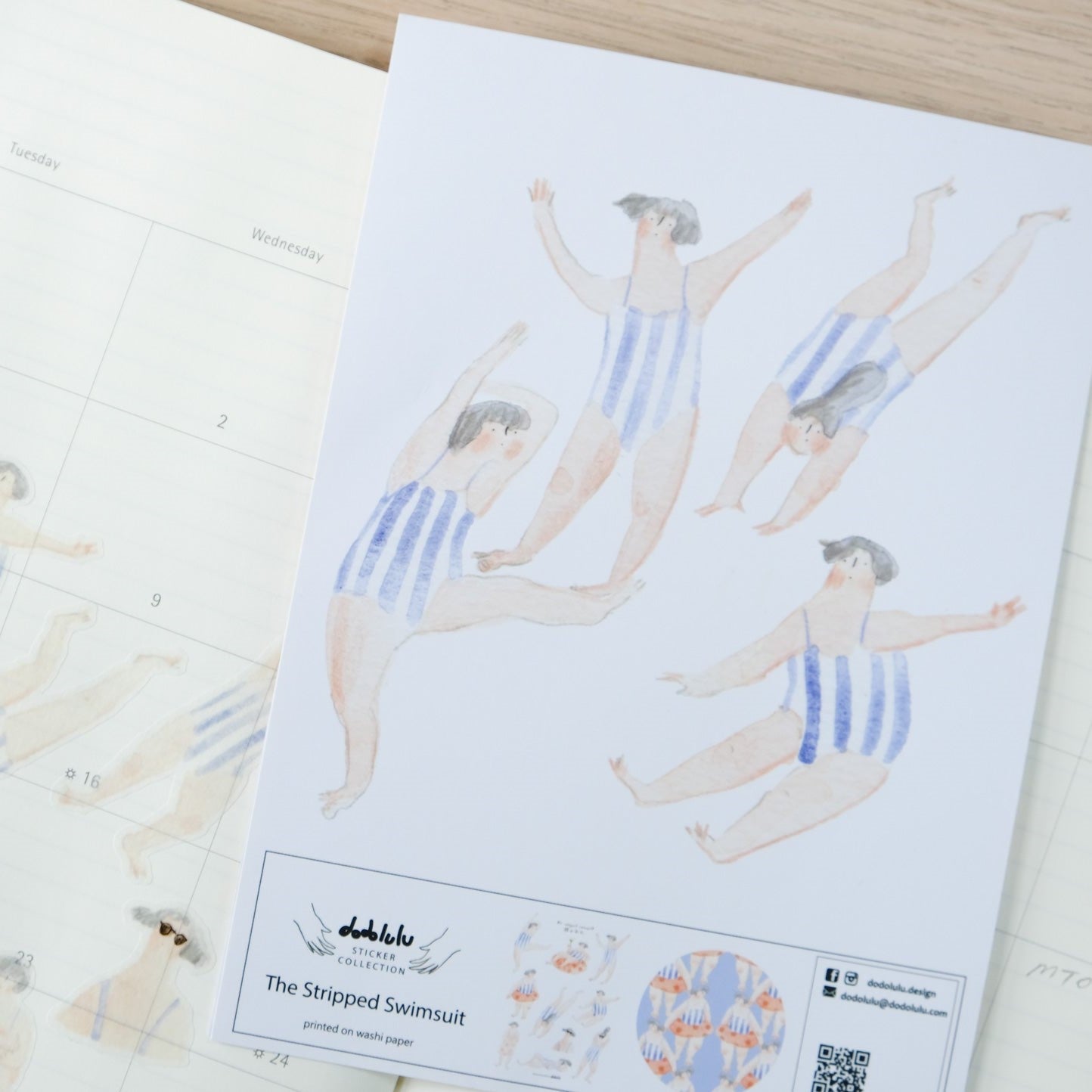The Stripped Swimsuit - Sticker Sheet