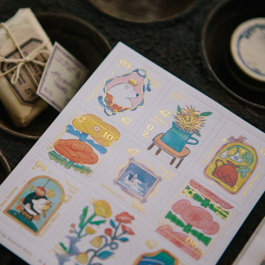 Bedtime Story Stamp Stickers