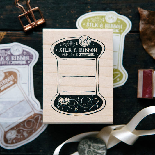 Thread Card Rubber Stamp