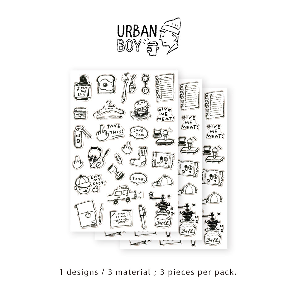 Urban Boy Sticker Pack