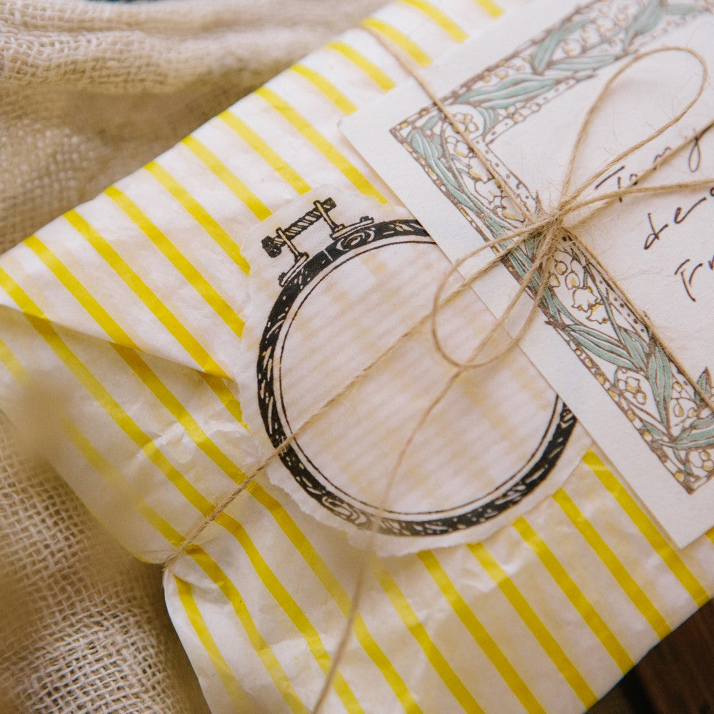 Circle Embroidery Hoop Rubber Stamp