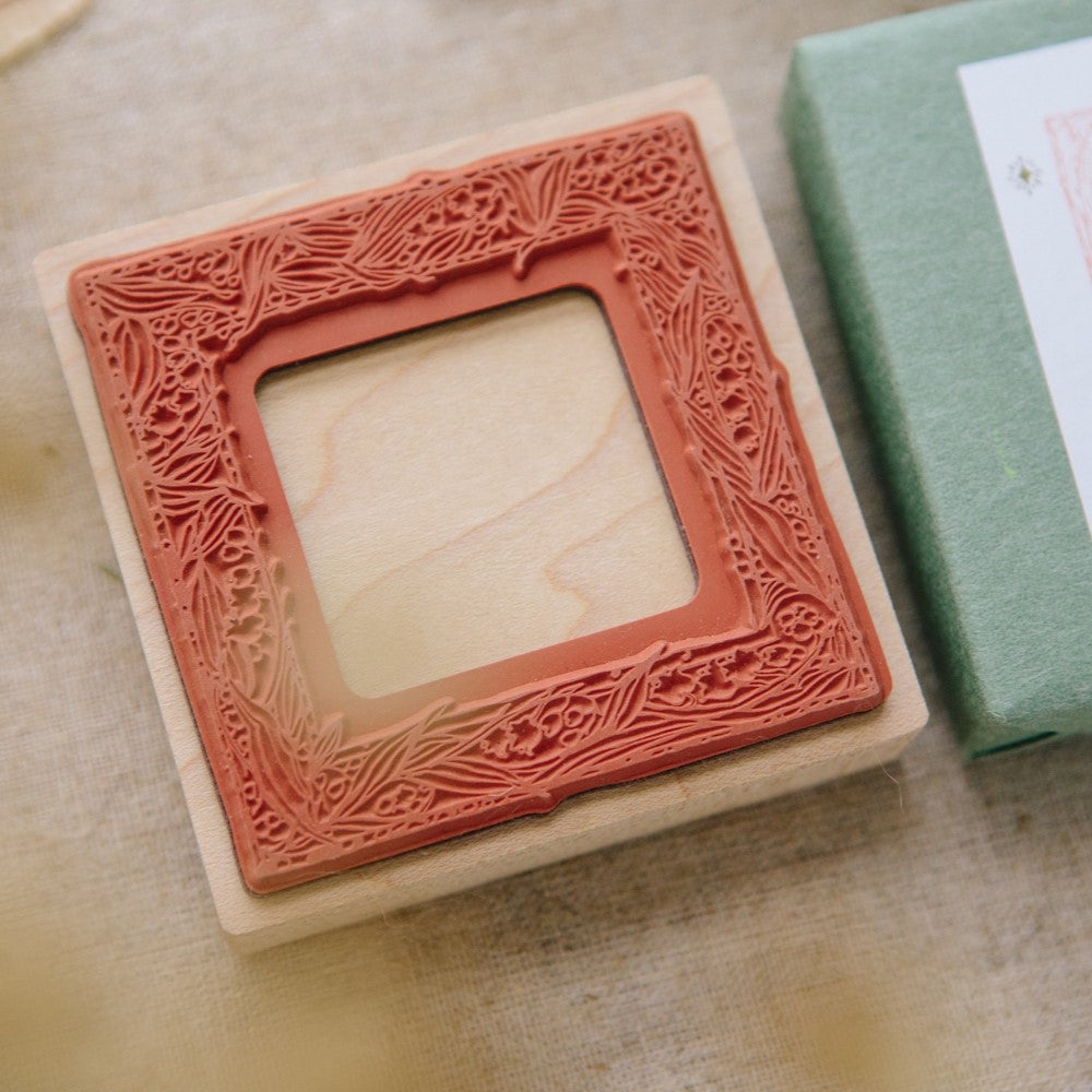 Muguet Frame Rubber Stamp