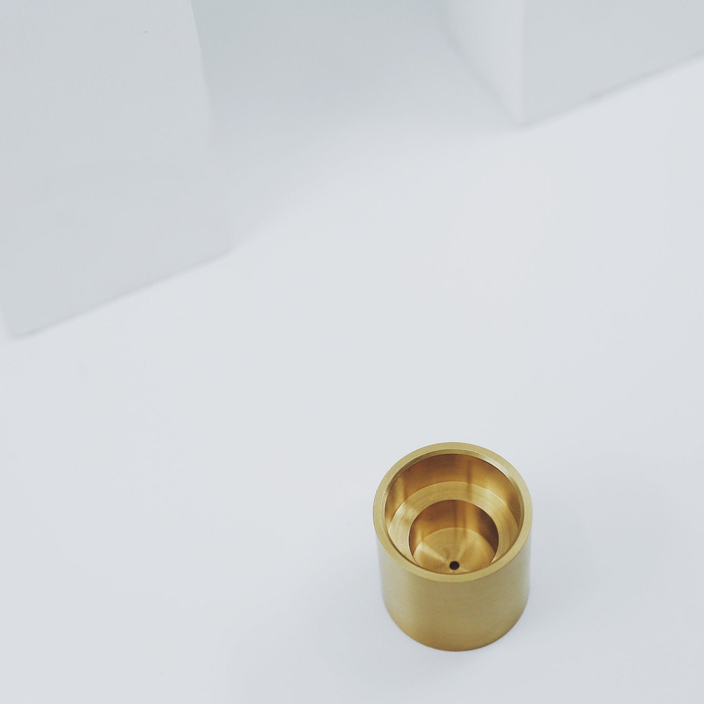 Column Brass Candle Holder