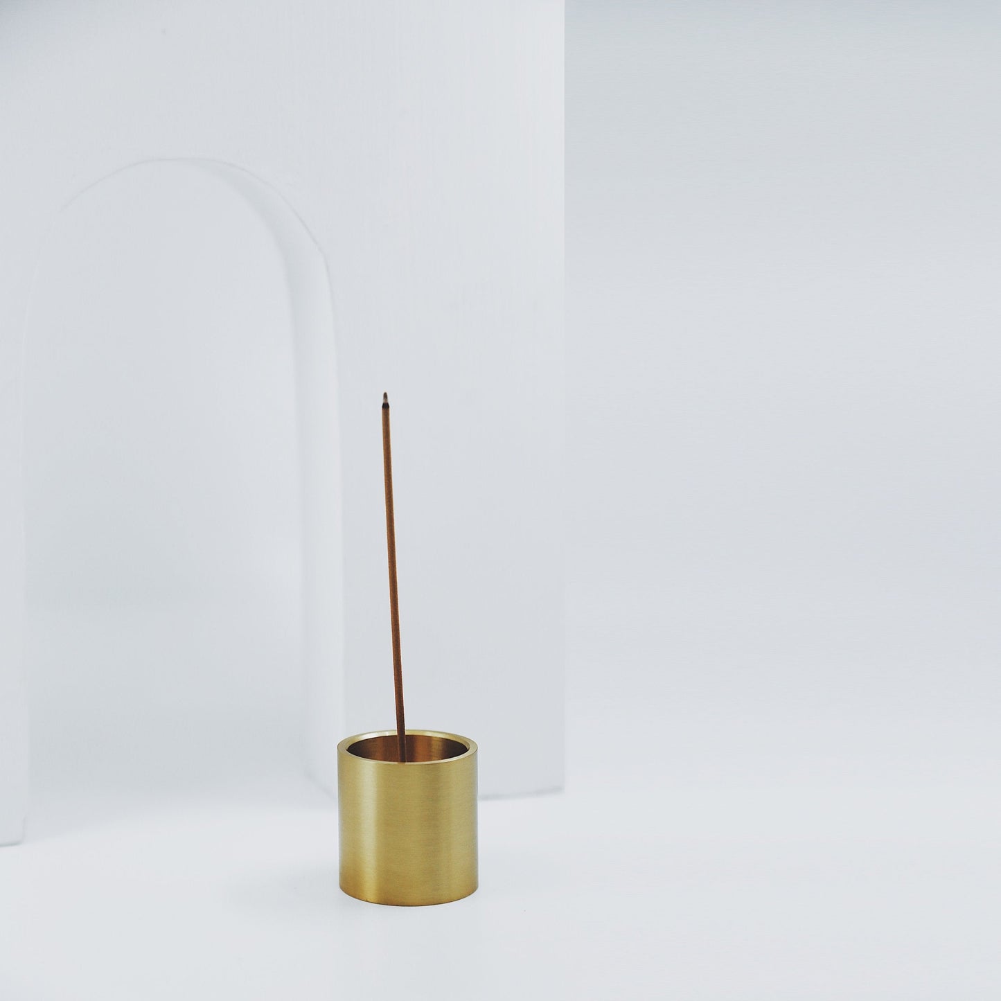 Column Brass Candle Holder