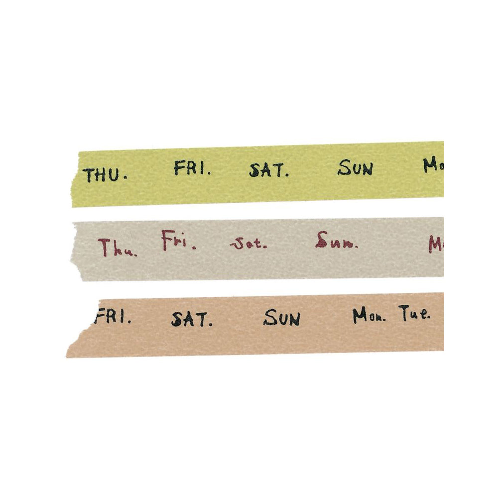 Weekly Masking Tapes