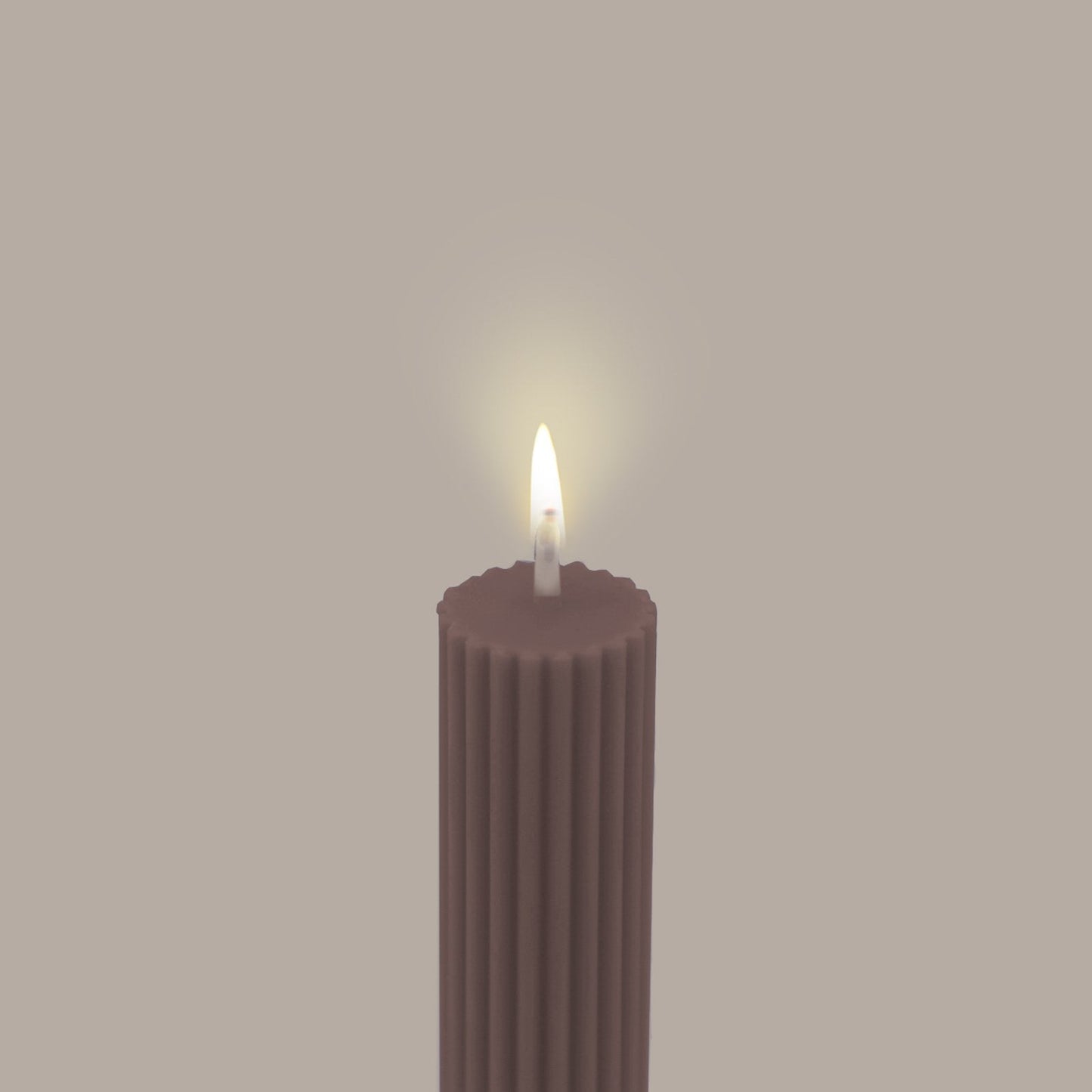 Column Pillar Candle Duo - Beige