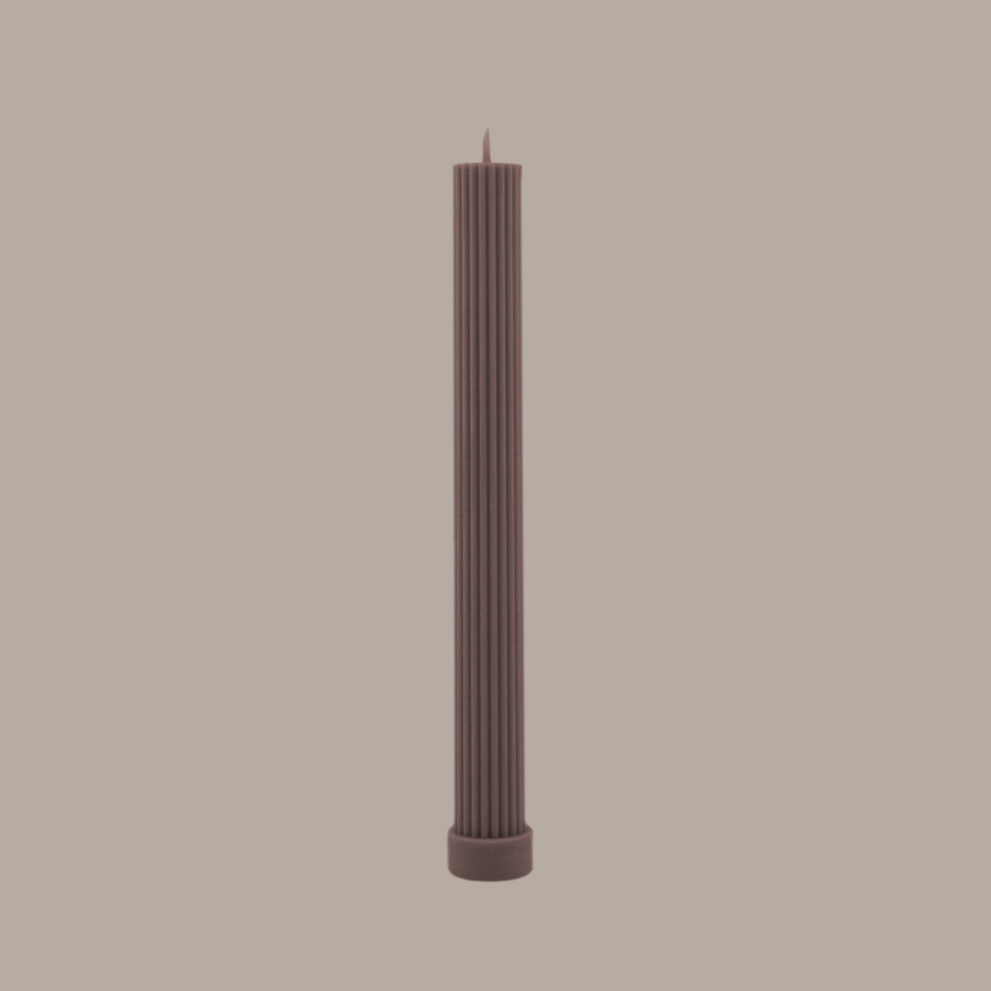 Column Pillar Candle Duo - Beige