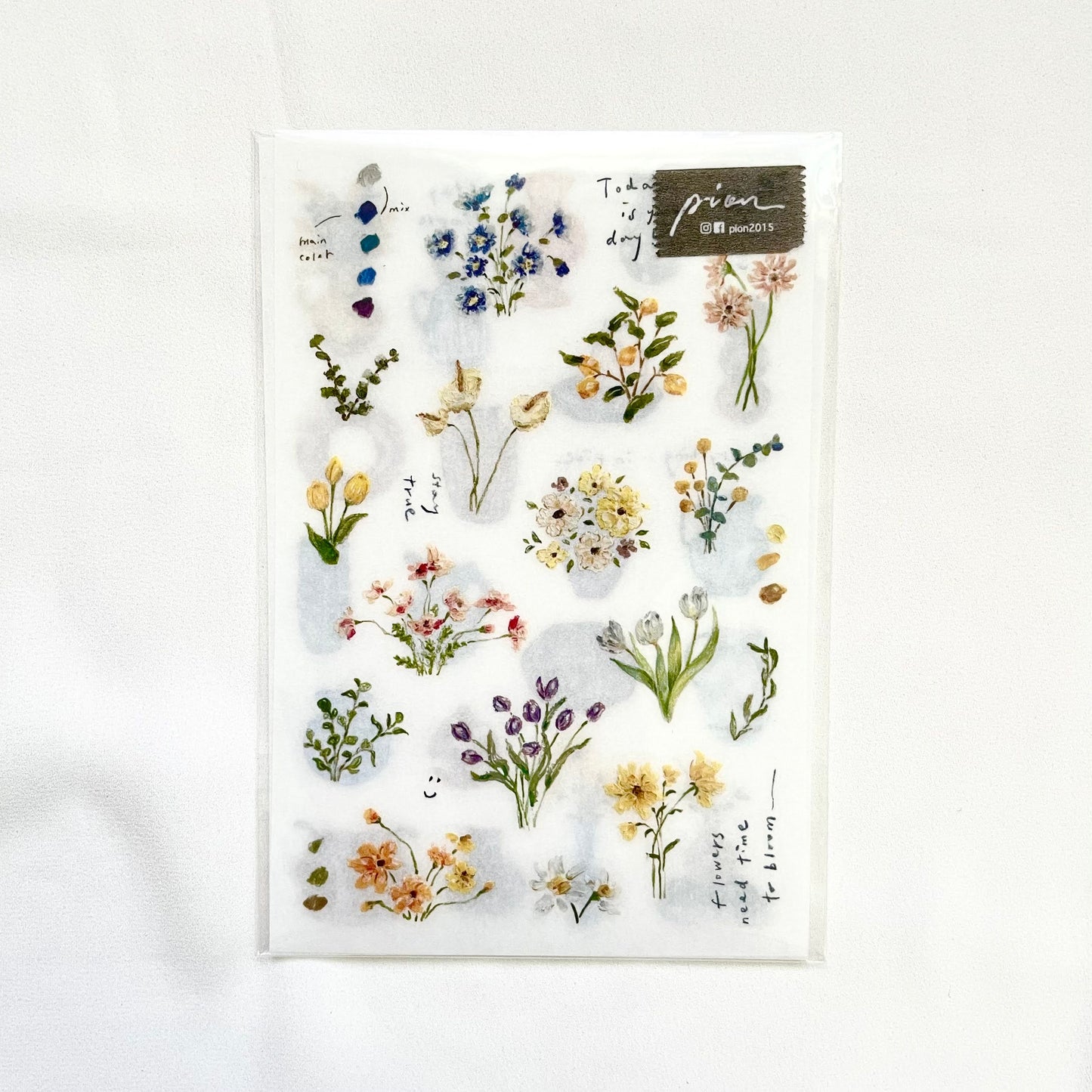 Floral Transfer Stickers