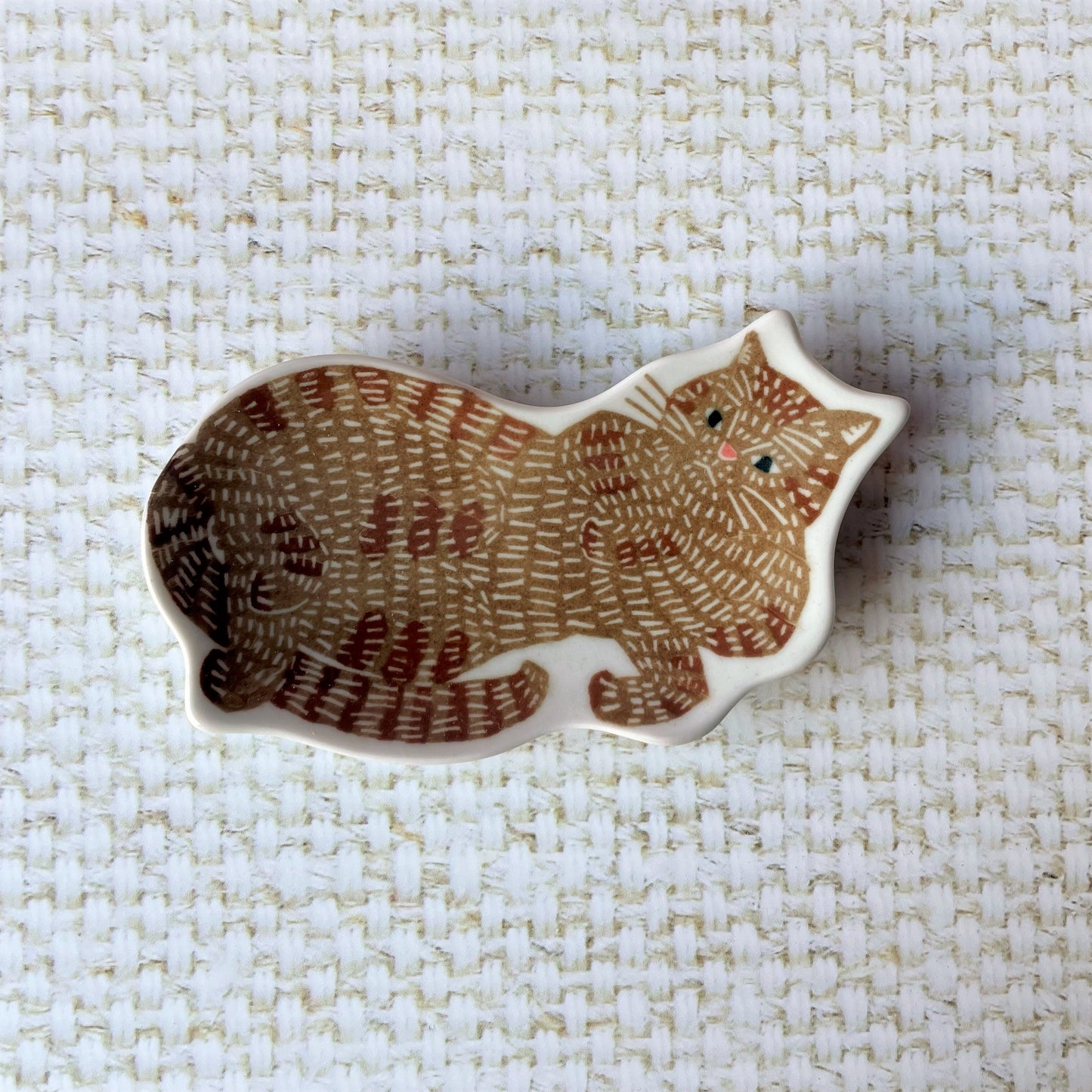 Tabby Cat Ceramic Dish