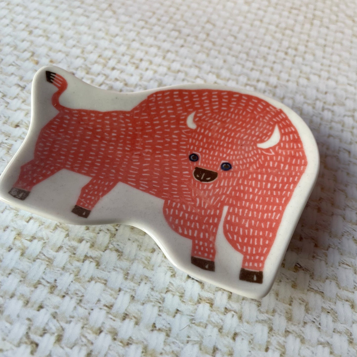 Bison Ceramic Dish