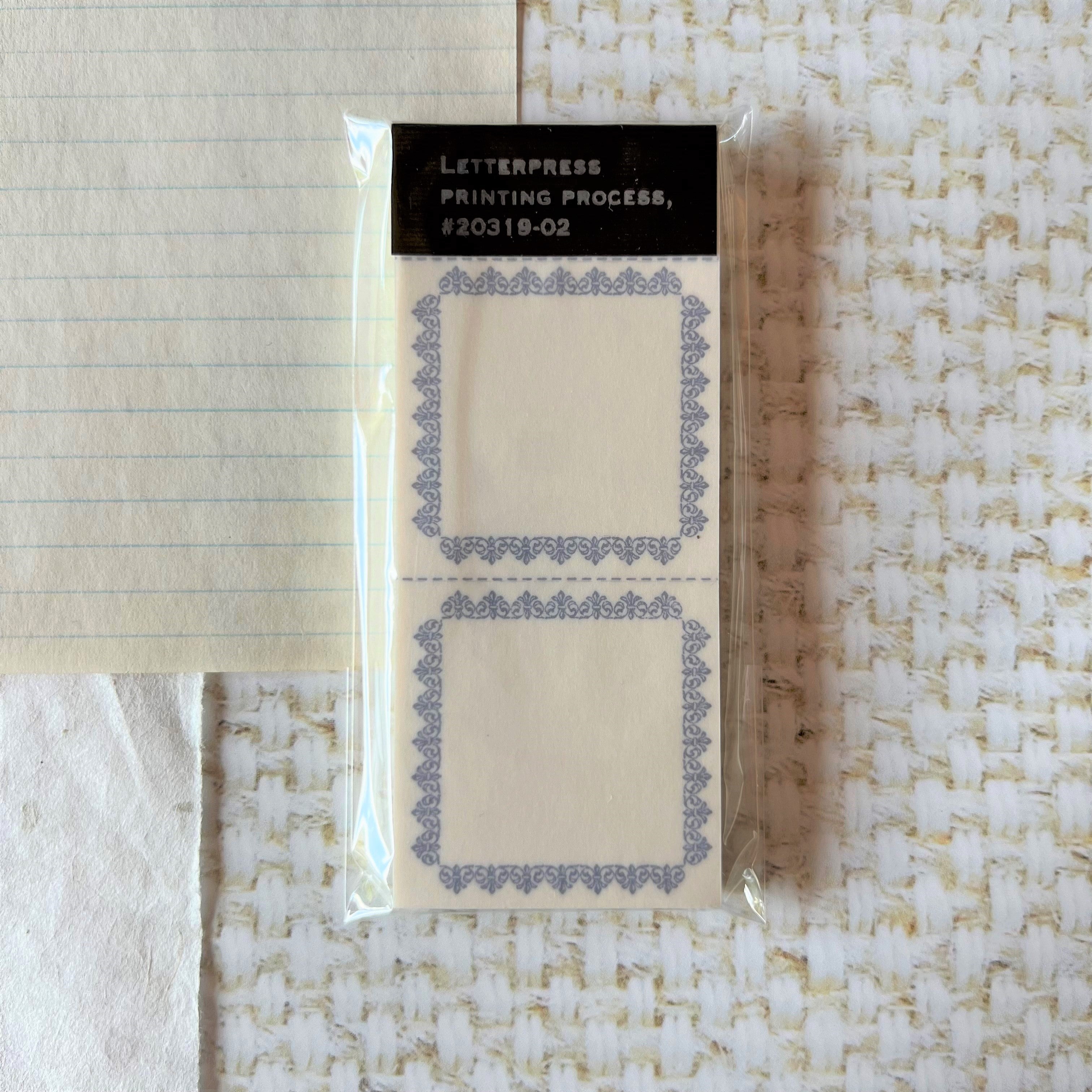 Classiky Letterpress Label Book Dark Blue | Stylo Monde