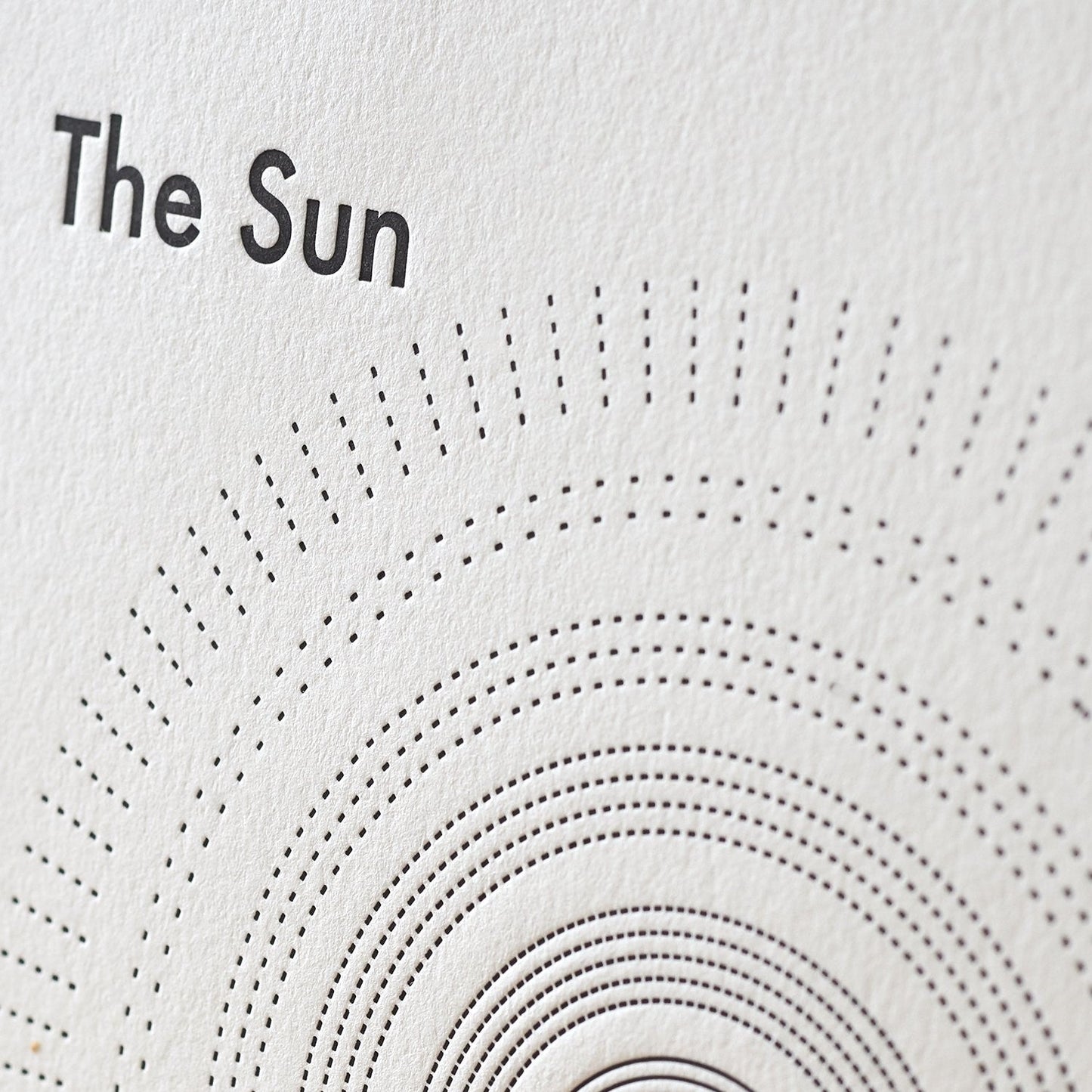 The Sun Letterpress Print